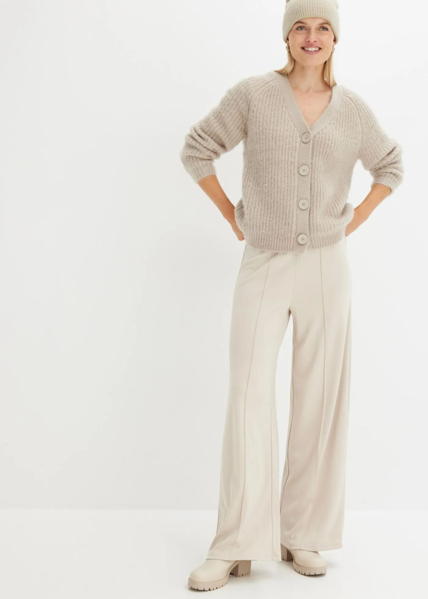 Pantalón de punto Mujer Ropa Cómoda|Pantalones