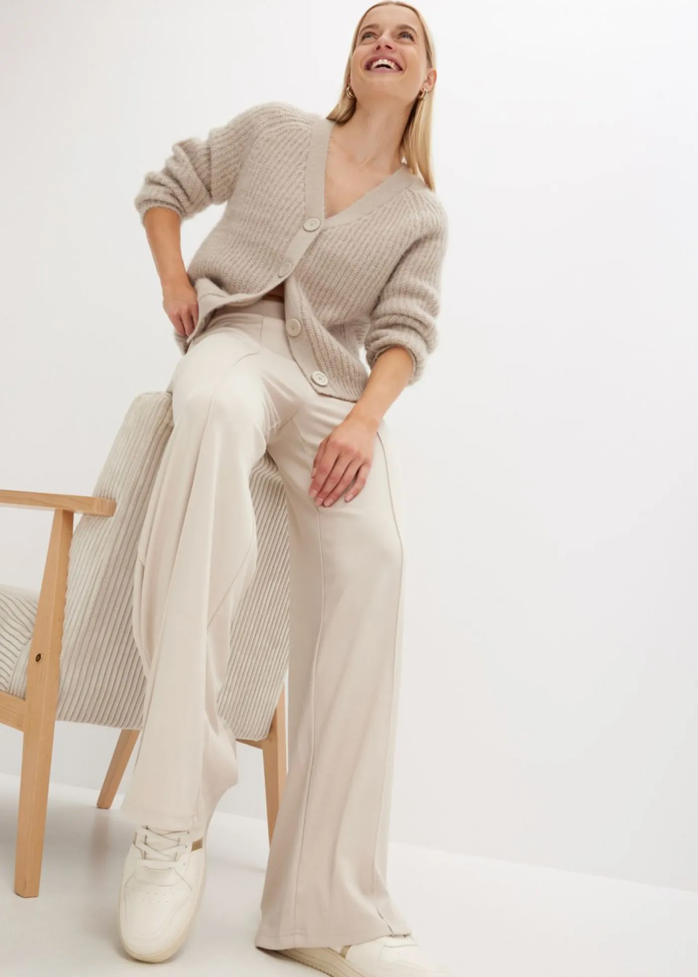 Pantalón de punto Mujer Ropa Cómoda|Pantalones