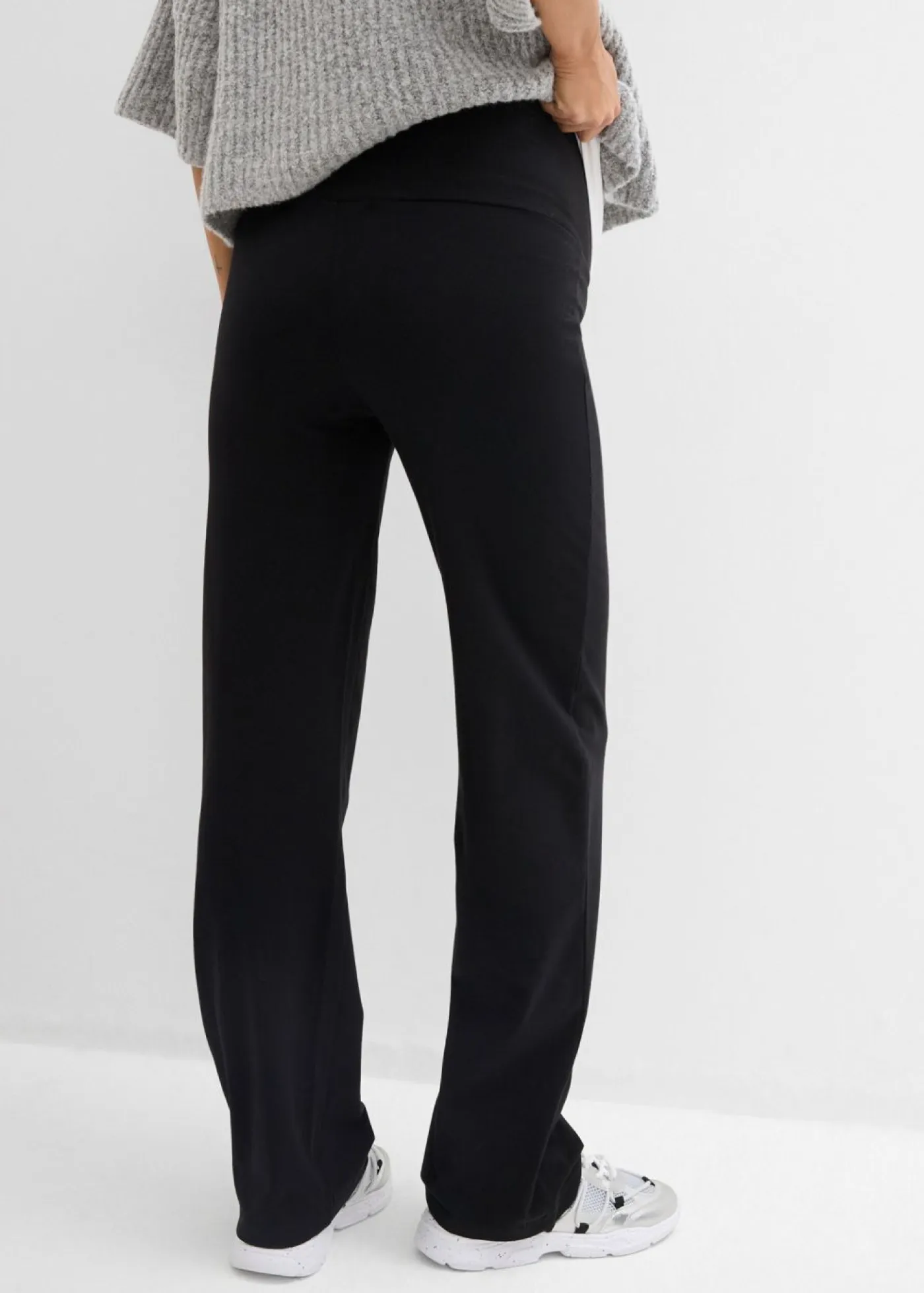 Online Pantalón de punto 2 en 1 con cinturilla doblada para durante y después del embarazo Mujer Premamá