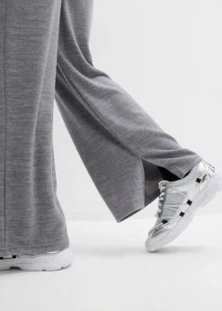 Pantalón de punto con aspecto de punto Mujer Pantalones