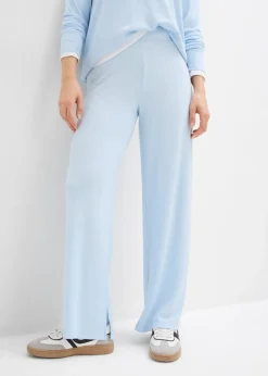 New Pantalón de punto con aspecto de punto Mujer Pantalones