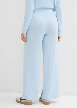New Pantalón de punto con aspecto de punto Mujer Pantalones