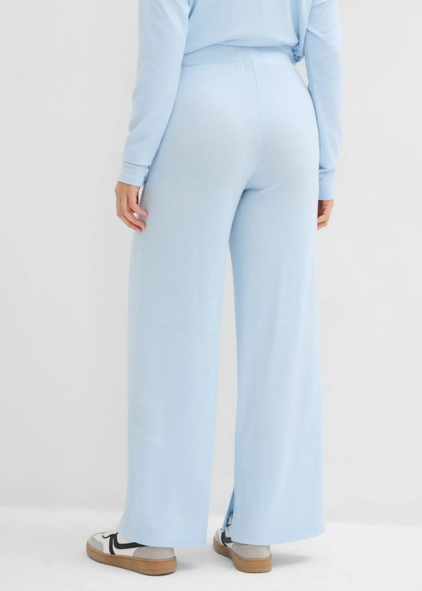 New Pantalón de punto con aspecto de punto Mujer Pantalones