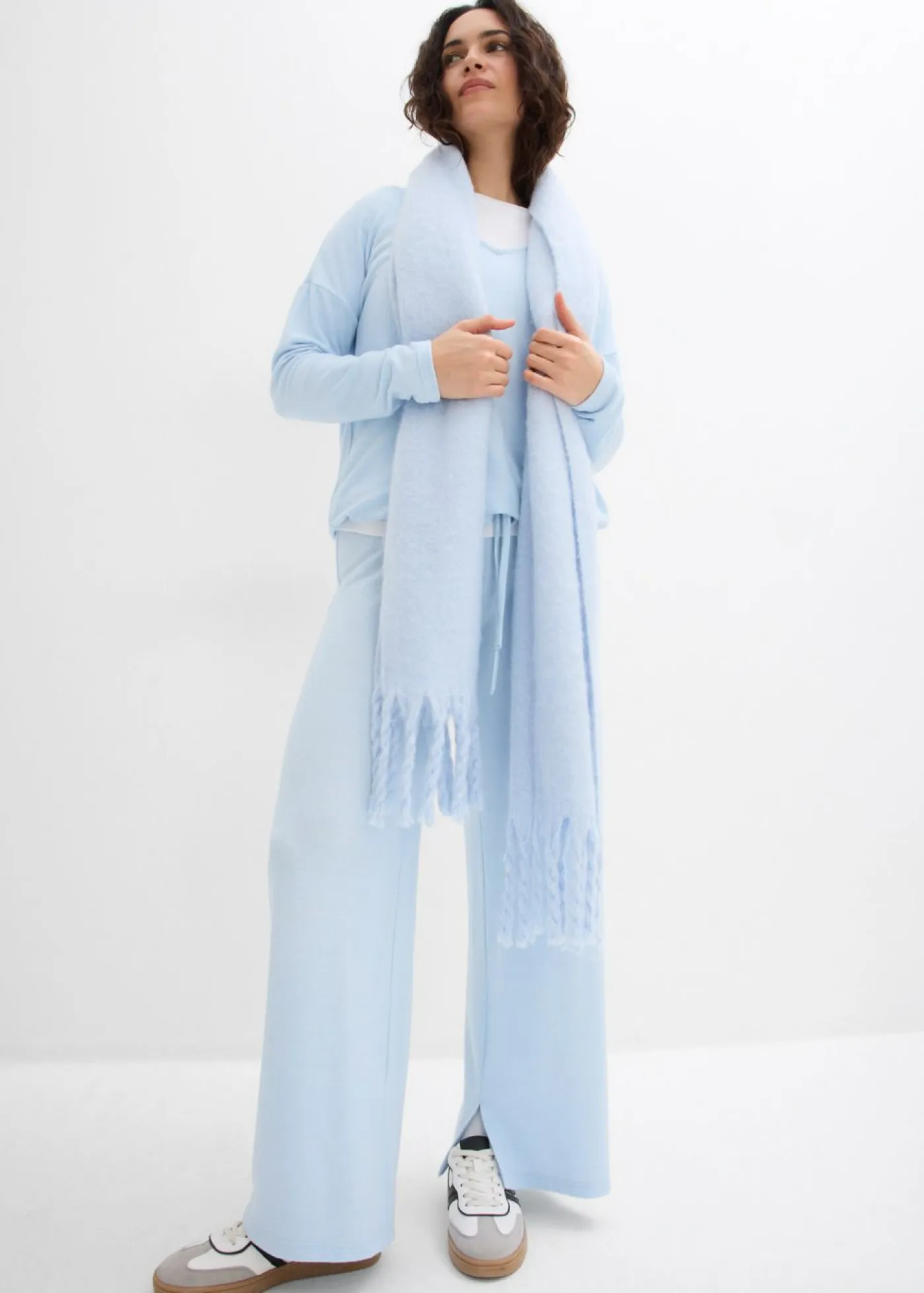 New Pantalón de punto con aspecto de punto Mujer Pantalones