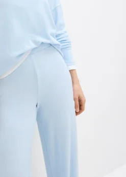 New Pantalón de punto con aspecto de punto Mujer Pantalones