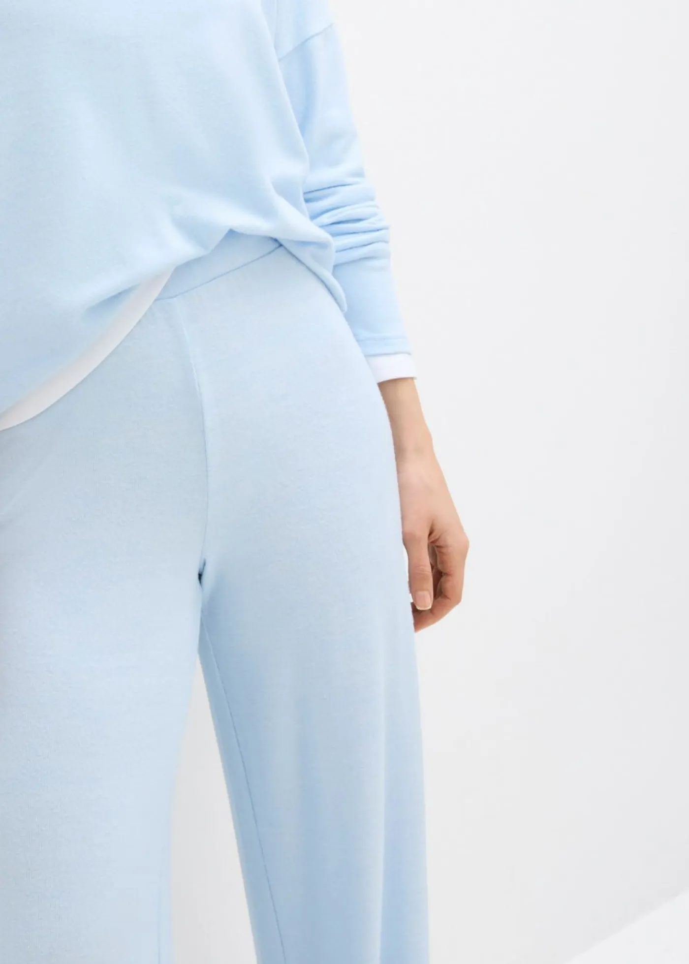 New Pantalón de punto con aspecto de punto Mujer Pantalones
