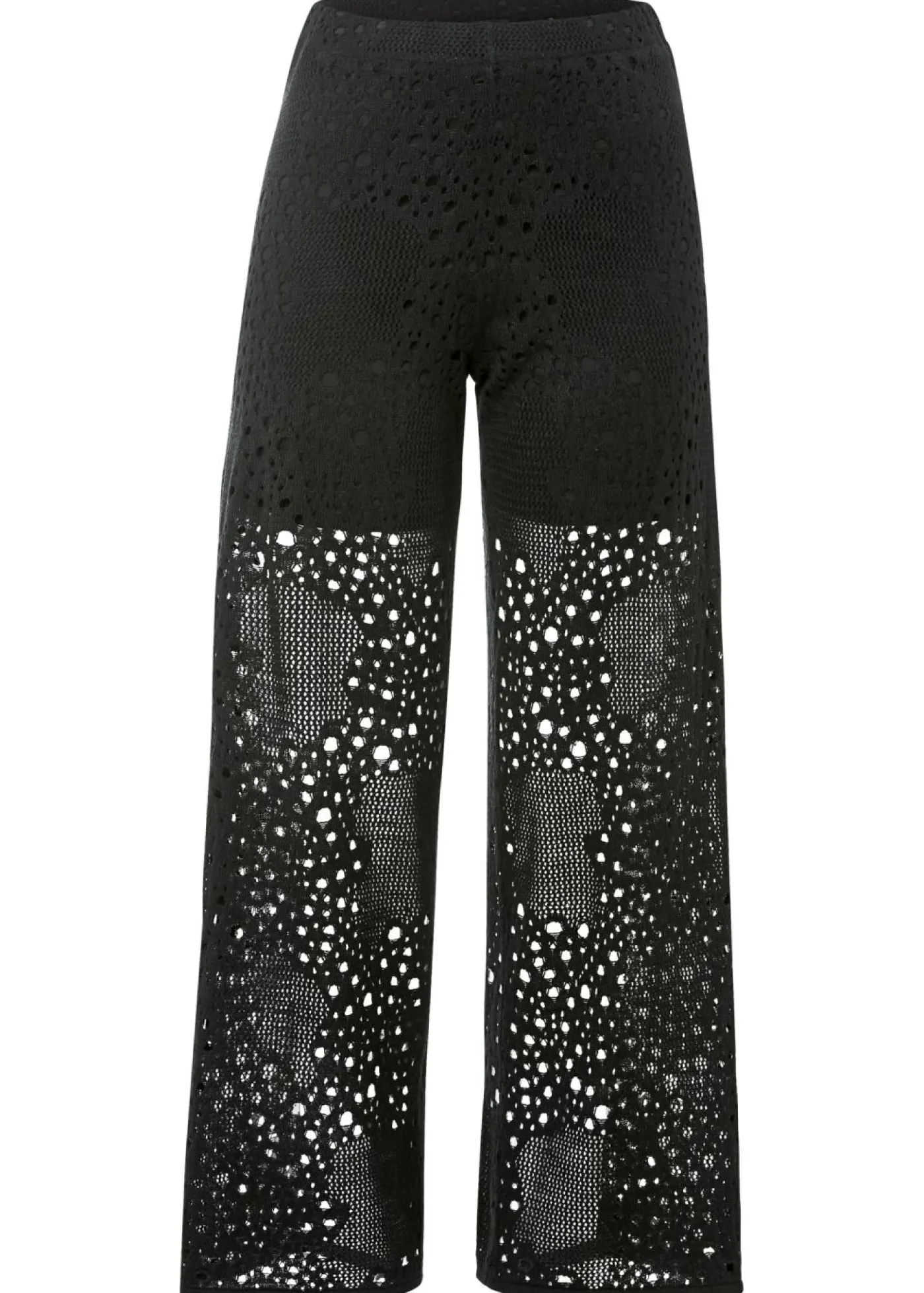 Clearance Pantalón de punto con cinturilla elástica Mujer Pantalones