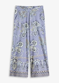 Outlet Pantalón de punto con estampado paisley Mujer Pantalones