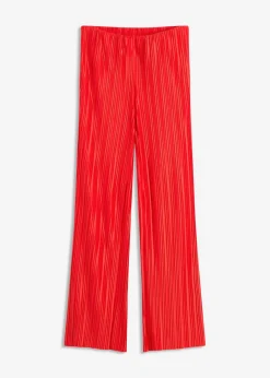 Clearance Pantalón de punto con plisado Mujer Pantalones