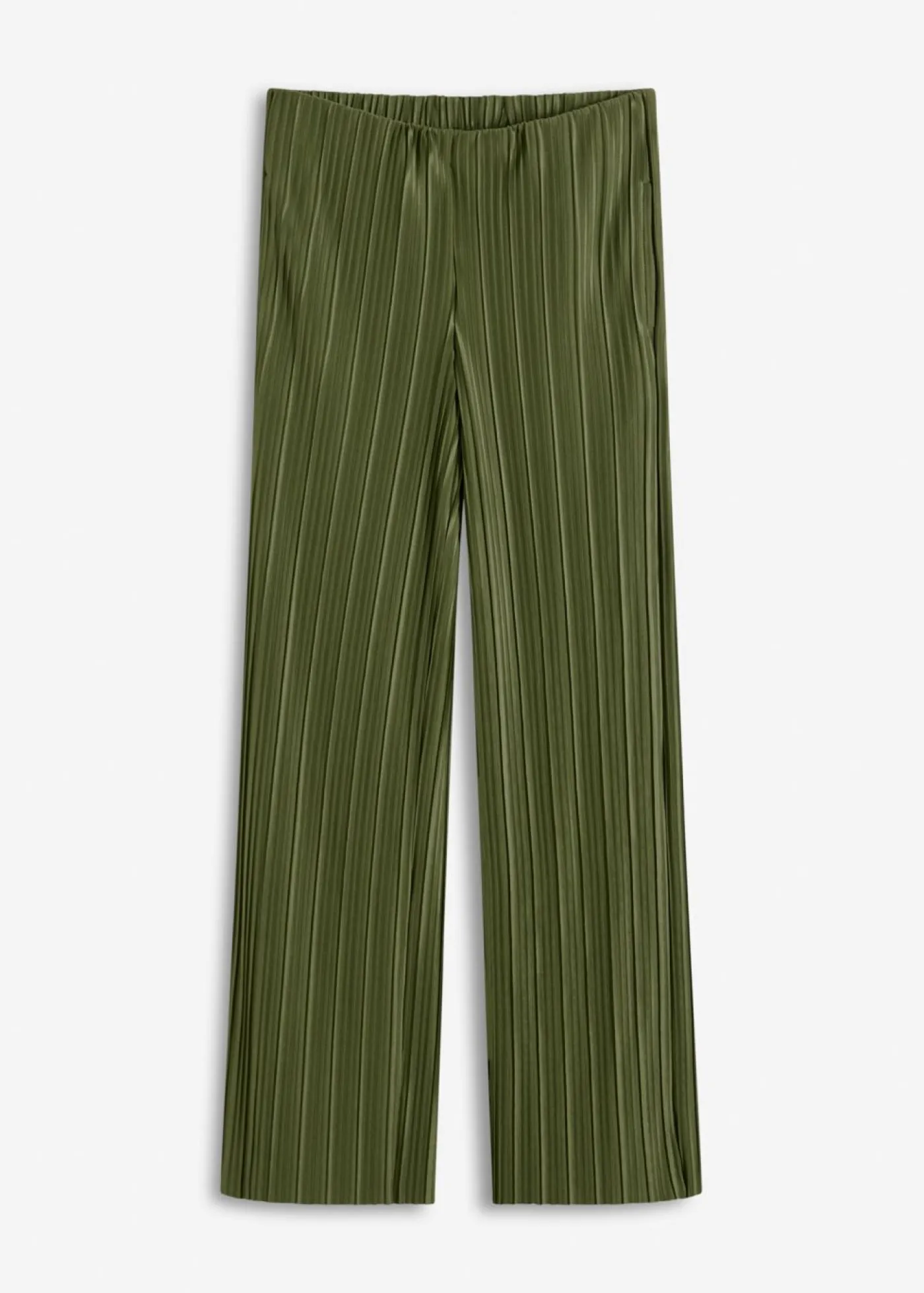 New Pantalón de punto con plisado Mujer Pantalones