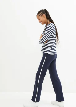 Discount Pantalón de punto de algodón con elástico Mujer Básicos|Pantalones