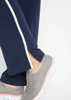 Discount Pantalón de punto de algodón con elástico Mujer Básicos|Pantalones