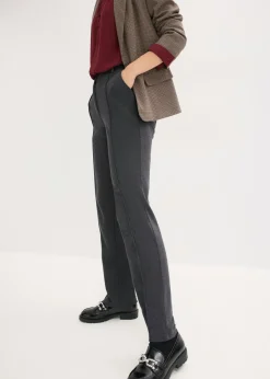 Online Pantalón de punto de algodón con ribete Mujer Pantalones