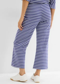 Clearance Pantalón de punto de algodón estructurado Mujer Pantalones