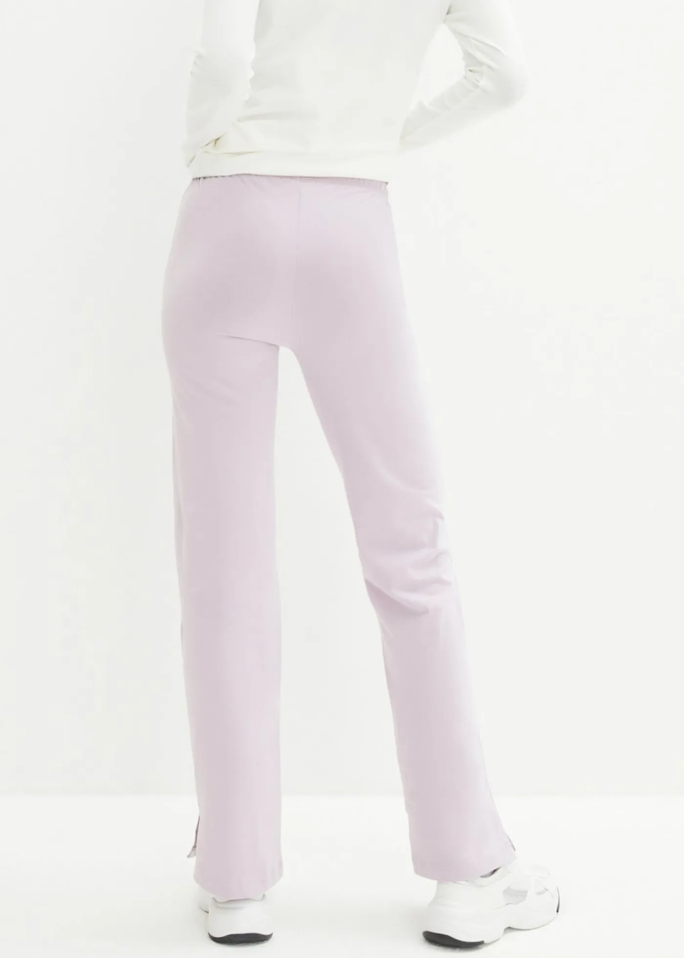 Discount Pantalón de punto de algodón con elástico (2 unidades) Mujer Básicos|Pantalones