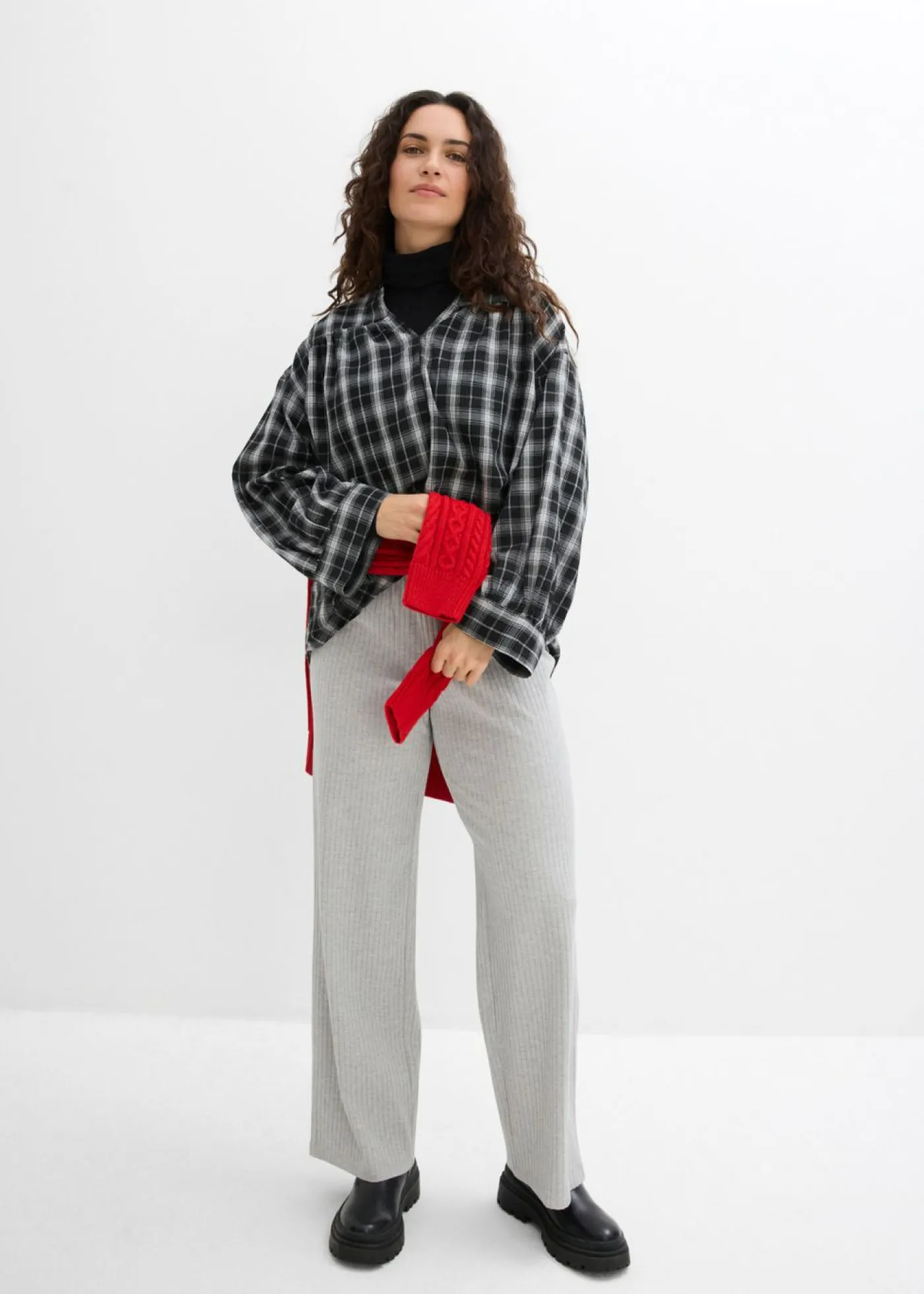 Sale Pantalón de punto de canalé (2 unidades) Mujer Pantalones