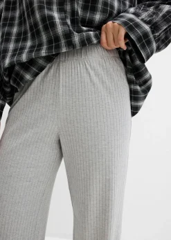 Sale Pantalón de punto de canalé (2 unidades) Mujer Pantalones