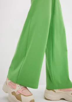 Outlet Pantalón de punto de interlock Mujer Pantalones