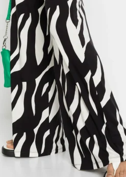New Pantalón de punto de mezcla de viscosa suave Mujer Pantalones