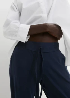 Discount Pantalón de punto de mezcla de algodón Mujer Pantalones
