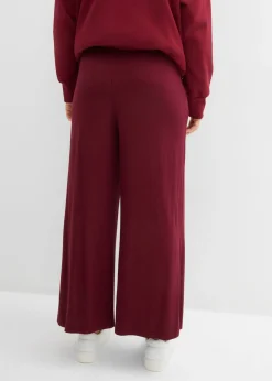 Discount Pantalón de punto de mezcla de viscosa fluida, largo 7/8 Mujer Pantalones|Novedades