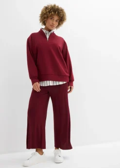 Discount Pantalón de punto de mezcla de viscosa fluida, largo 7/8 Mujer Pantalones|Novedades