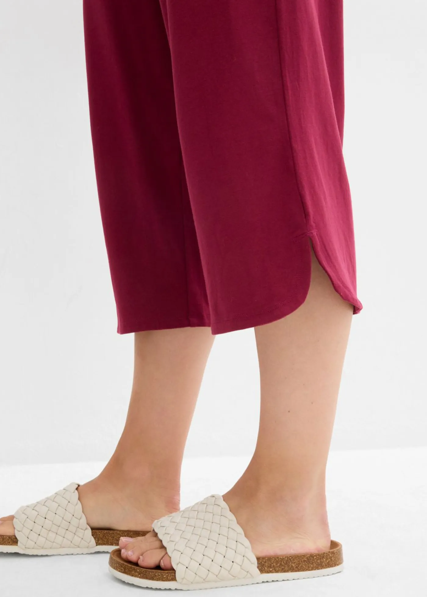Hot Pantalón de punto de mezcla de algodón Mujer Pantalones
