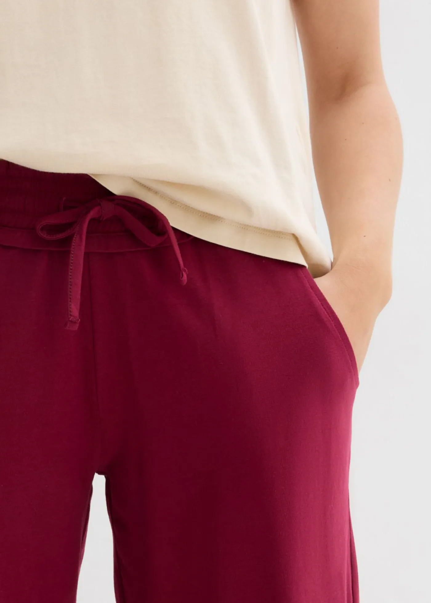 Hot Pantalón de punto de mezcla de algodón Mujer Pantalones