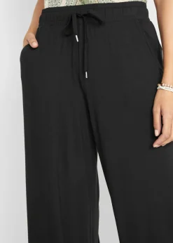 Clearance Pantalón de punto de mezcla de viscosa fluida Mujer Pantalones|Novedades