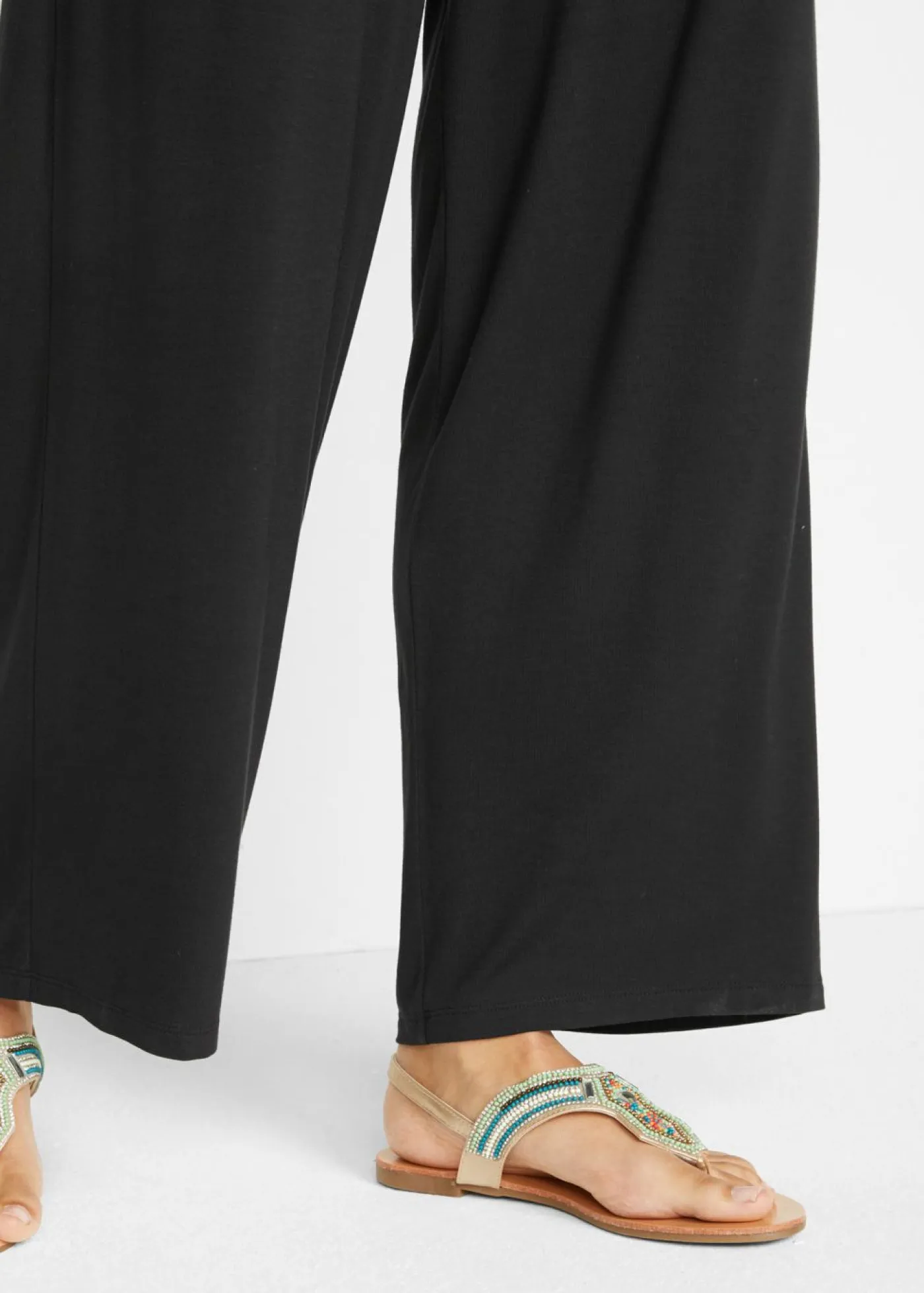 Clearance Pantalón de punto de mezcla de viscosa fluida Mujer Pantalones|Novedades