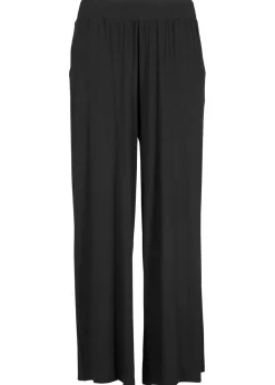 Discount Pantalón de punto de mezcla de viscosa fluida, largo 7/8 Mujer Pantalones|Novedades