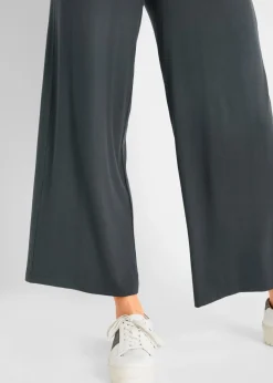 Discount Pantalón de punto de mezcla de viscosa fluida, largo 7/8 Mujer Pantalones|Novedades