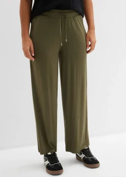 Best Pantalón de punto de mezcla de viscosa fluida Mujer Pantalones|Novedades