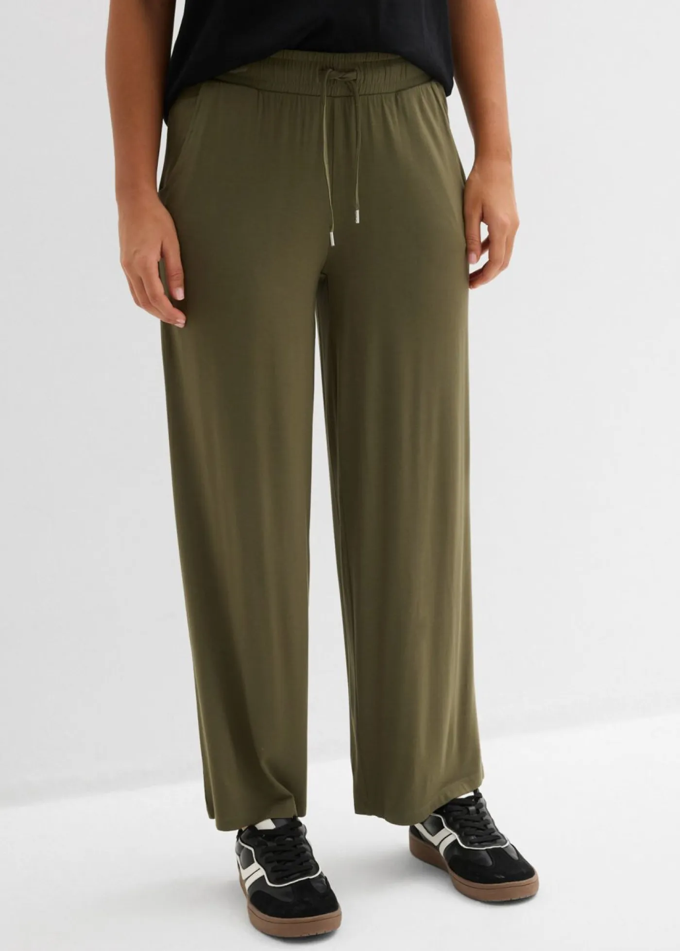 Best Pantalón de punto de mezcla de viscosa fluida Mujer Pantalones|Novedades