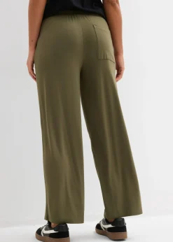Best Pantalón de punto de mezcla de viscosa fluida Mujer Pantalones|Novedades