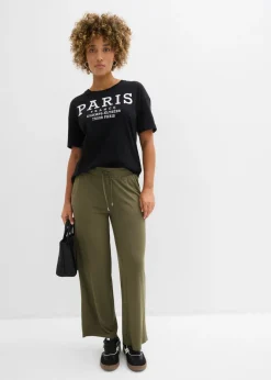 Best Pantalón de punto de mezcla de viscosa fluida Mujer Pantalones|Novedades
