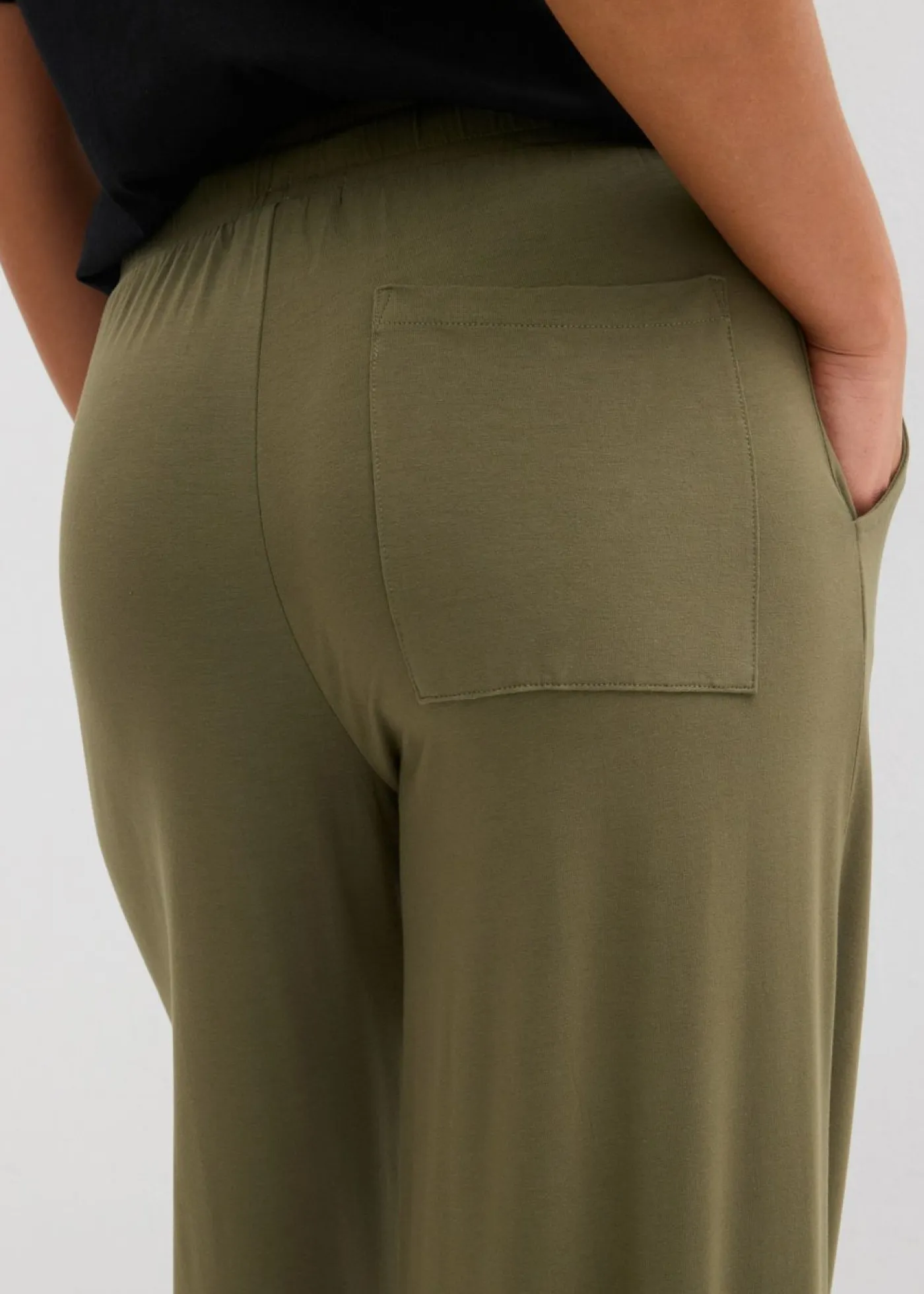 Best Pantalón de punto de mezcla de viscosa fluida Mujer Pantalones|Novedades