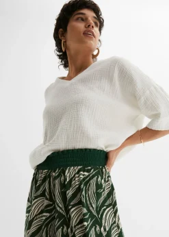 Sale Pantalón de punto de mezcla de viscosa sostenible Mujer Pantalones