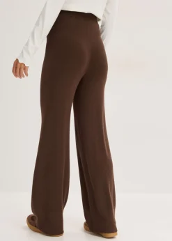 Clearance Pantalón de punto de mezcla de viscosa suave Mujer Pantalones