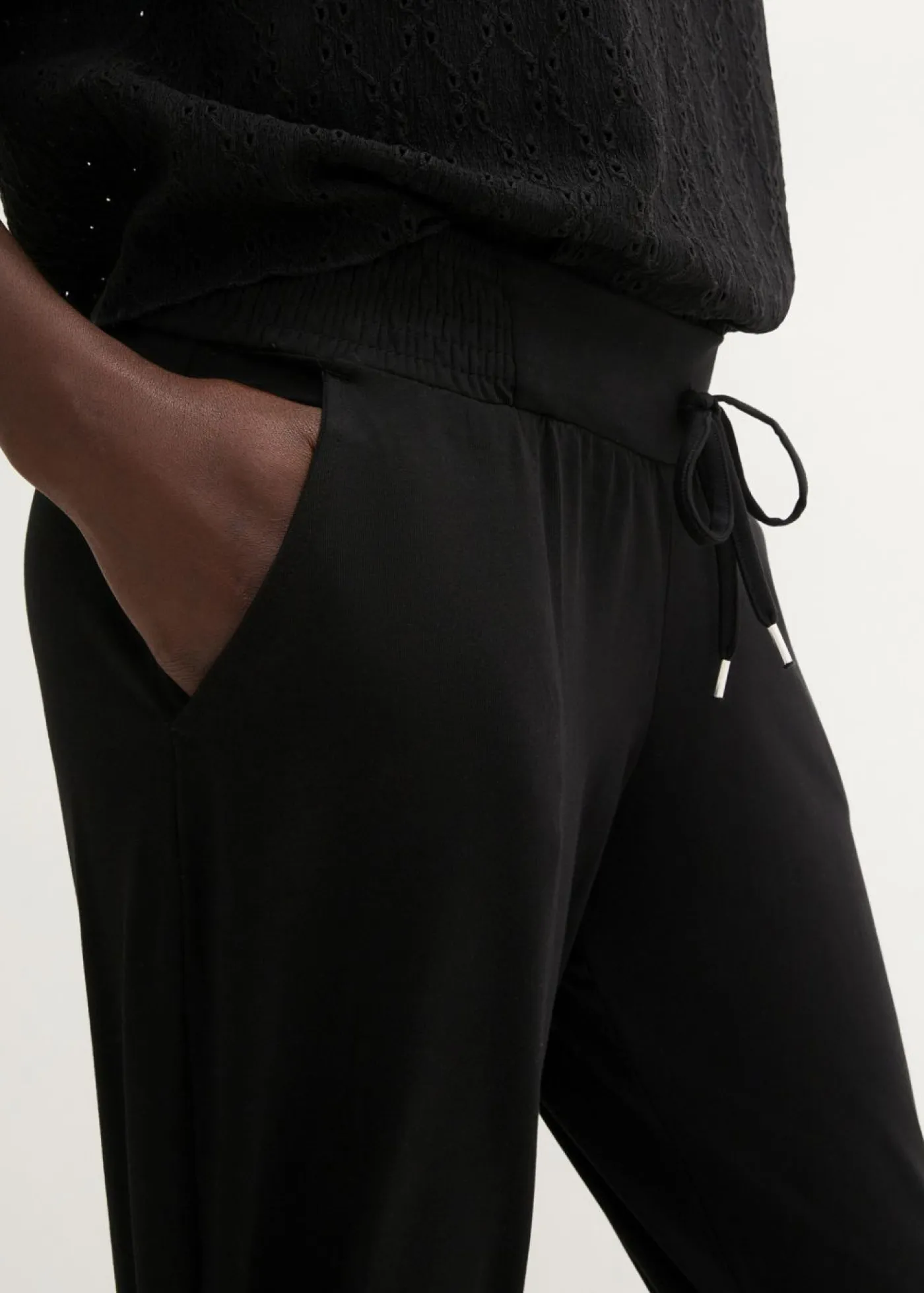 Discount Pantalón de punto de mezcla de algodón Mujer Pantalones
