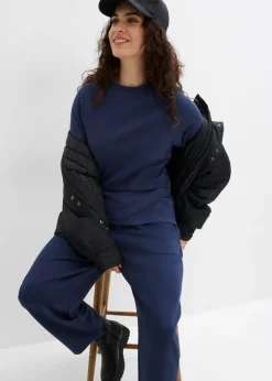 Sale Pantalón de punto de neopreno con corte barrel Mujer Pantalones