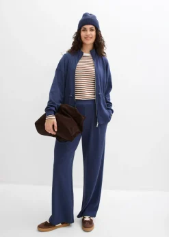 Clearance Pantalón de punto de neopreno con pinzas Mujer Ropa Cómoda|Pantalones
