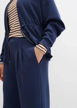 Clearance Pantalón de punto de neopreno con pinzas Mujer Ropa Cómoda|Pantalones