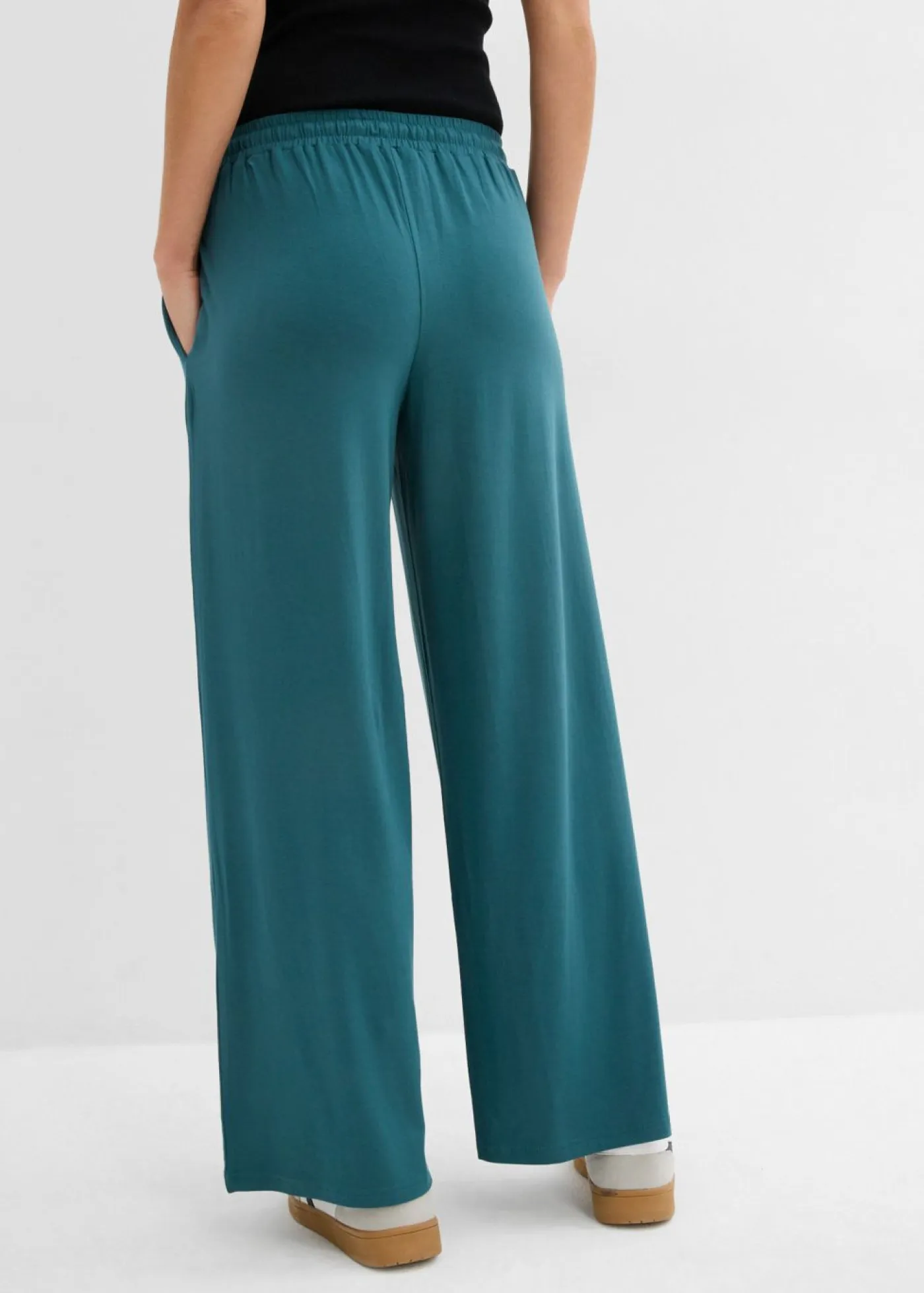 Clearance Pantalón de punto de viscosa fluida Mujer Básicos|Pantalones