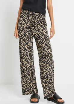 Hot Pantalón de punto de viscosa fluida Mujer Pantalones