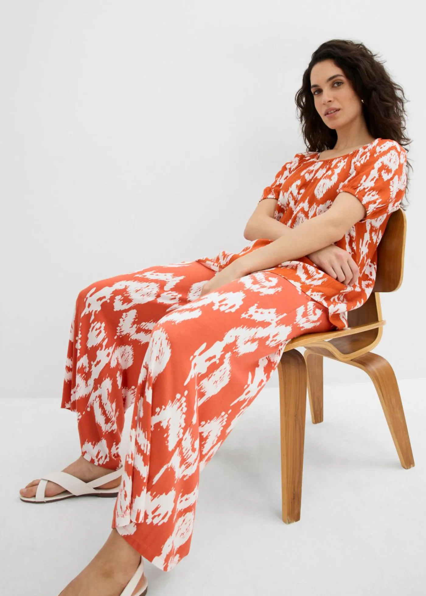 Outlet Pantalón de punto en mezcla de viscosa Mujer Conjuntos De Ropa|Pantalones
