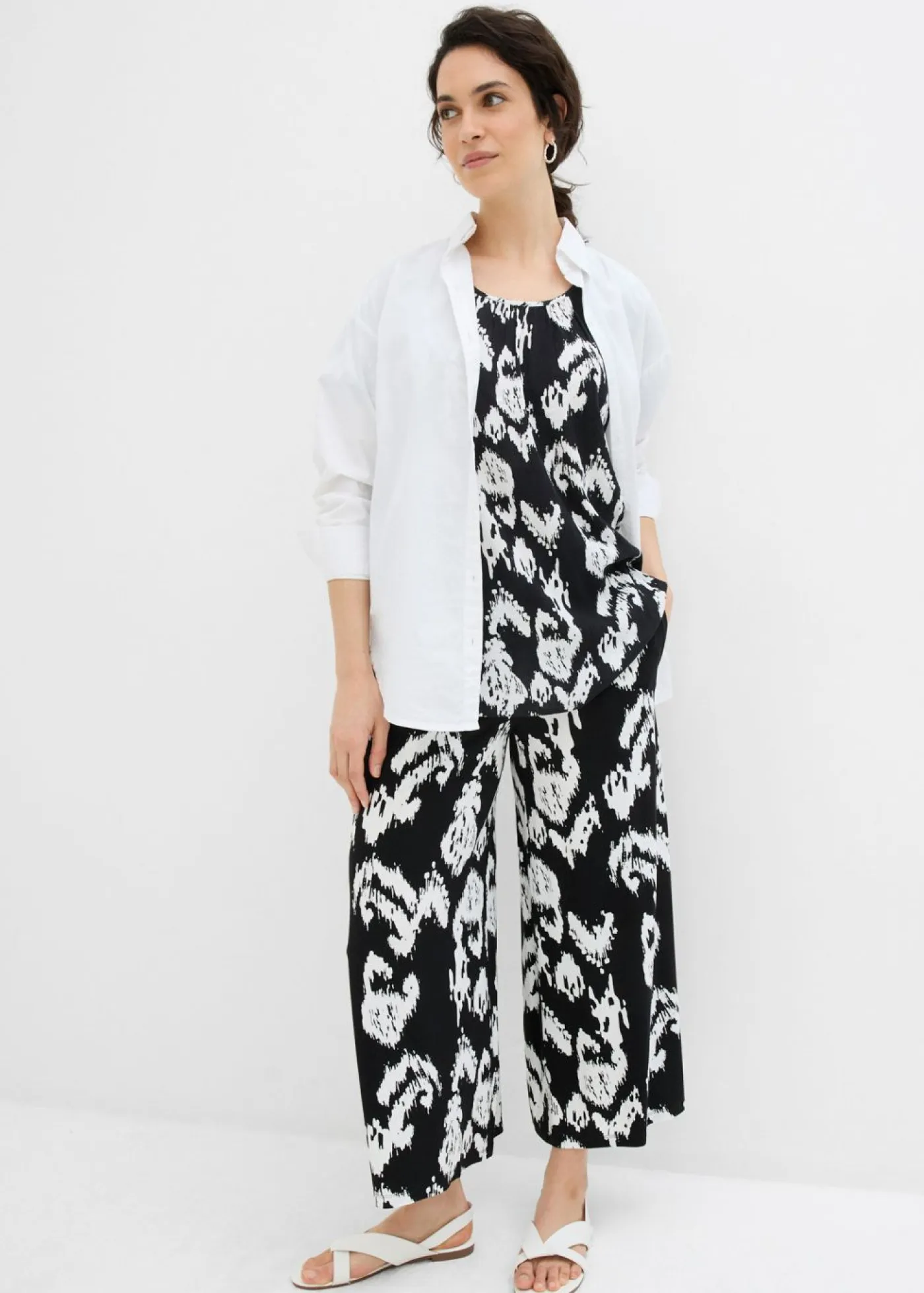 Sale Pantalón de punto en mezcla de viscosa Mujer Conjuntos De Ropa|Pantalones