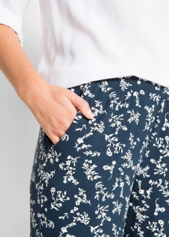 New Pantalón de punto en mezcla de viscosa Mujer Pantalones