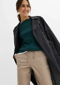 Online Pantalón de sarga Mujer Pantalones