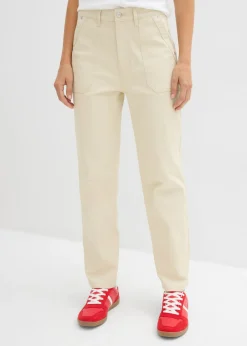 Hot Pantalón de sarga acortado Mujer Tallas Pequeñas|Pantalones